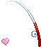 Heart Fishing Rod